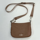 Kate Spade Caramel Solid Leather Crossbody Handbag