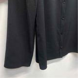 Tibi Size 10-M Women's Soft Drape Solid Black Button Up Blouse