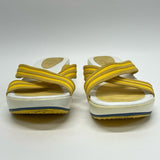 Cole Haan Size 9 Women's Yellow-White Stripe Sandals Shoes