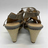 Circa Joan & David Size 8 Women's Taupe Solid Wedge Shoes