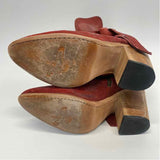Freebird by Steven Size 6 Women's Red Distressed Heel Boots