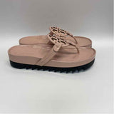 Tory Burch Size 8 Women's Pink Solid Camel Toe Sandals