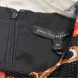 White House Black Market Size XS Women's Black-Multi Floral Sheath Dress