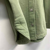 Z Supply Women's Size M Green Solid Button Up Jacket