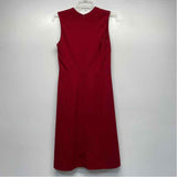 M.M.Llafleur Size 4-XS Women's Red Solid Fit And Flare Dress