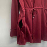 Beyond Yoga Women's Size Xl Burgundy Solid Drawstring Sweatshirt