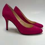 Jessica Simpson Size 6.5 Women's Fuschia Textured Pump Shoes