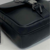 Tumi Solid Black Faux Leather Crossbody Men's Bag