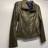 Elie Tahari Women's Size M Copper Shimmer Moto Jacket