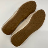 Coach Size 10 Women's Cream Pebbled Slip On Shoes
