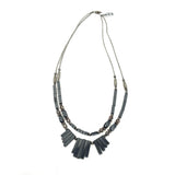 Silver-Gray Hematite Sterling Silver Necklace