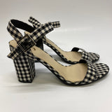 Circus By Sam Edelman Size 7.5 Women's Black-White Plaid High Heel Sandals