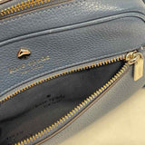 Kate Spade Blue Pebbled Leather Crossbody Handbag