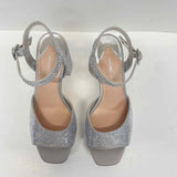 Antonio Melani Size 6.5 Women's Silver Rhinestone Platform Shoes