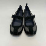 Lands' End Size 7 Women's Black Patchwork Mary Jane Shoes