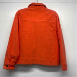 Fresh Produce Women's Size M Orange Solid Button Up Jacket