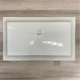 Mikasa Handcrafted Collection Reggae White-Black Ceramic Platter