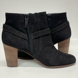 Cole Haan Size 9 Women's Black Animal Print Zip Up Booties