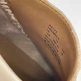 Coach Size 10 Women's Cream Pebbled Slip On Shoes