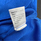 Ming Wang Size 2x Women's Blue Solid V Neck Sleeveless Top