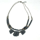 Silver-Gray Hematite Sterling Silver Necklace