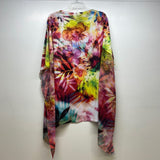 India Boutique Size One size Women's Pink-Multi Pattern Tunic Poncho-Cape