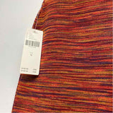 Maeve-Anthropologie Size M- (6-8) Women's Orange-Multi Pattern Pencil-3/4 Skirt