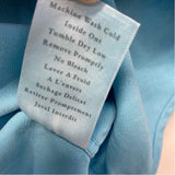 Frank & Eileen Est 1947 Size M Women's Aqua Solid Shirt Dress