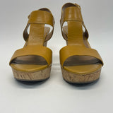 Franco Sarto Size 5.5 Women's Yellow Solid Platform Shoes