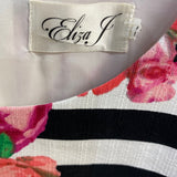 Eliza J Size M-L Women's Multicolor Patchwork Sleeveless Dress