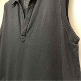 Frank & Eileen Est 1947 Size Xl Women's Black Solid V Neck Sleeveless Top
