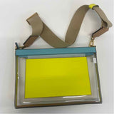 Tory Burch Clear-Multicolor Leather Colorblock Crossbody Handbag