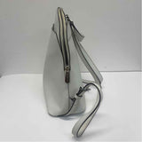 Michael Kors White Pebbled Leather Backpack Handbag