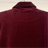 Lesley Evers Women's Size Xl Burgundy Solid Blazer Jacket