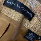 Dana Buchman Women's Size 8-M Tan Tweed Single Button Jacket