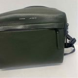 Grams28 City Pack 154 Green Leather Pebbled Crossbody Handbag