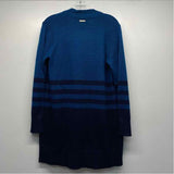 Michael Michael Kors Size S Women's Blue Stripe Maxi Cardigan Sweater