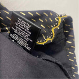 Velvet by Graham Spencer Size Xl Women's Black-Gold Pattern V Neck Blouse