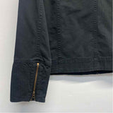 Aventura Women's Size M Charcoal Solid Zip Mock Neck Jacket