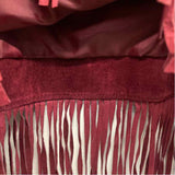 Chico's Women's Size 3-XL Burgundy Textured Button Up Vest