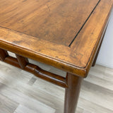 Antique Brown Bamboo Mahjong/ Huanghuali Table