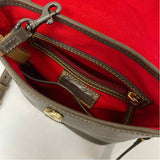 Dooney & Bourke Florentine Dottie Taupe Leather Solid Crossbody Handbag