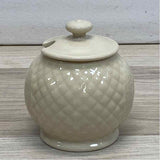 Longaberger Collectors Club Ivory Ceramic Sugar & Creamer