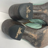 Old Gringo Size 10 B Women's Brown-Green Patchwork Western Mules