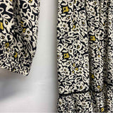 Fat Face Size XS Women's Black-Multi Pattern Fit And Flare Dress