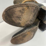 Freebird by Steven Size 6 Women's Olive Distressed Ankle Booties