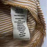 Soft Surroundings Size Xl Women's Brown-White Stripe Crew Neck Long Sleeve Top