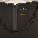 Kate Spade Size 12-L Women's Black Solid Fit And Flare Dress