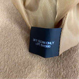 Michael Michael Kors Women's Size L Beige Solid Overcoat Coat