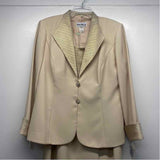 Karen Miller Size 14-L Women's Champagne Shimmer Maxi Dress w Long Sleeve Jacket